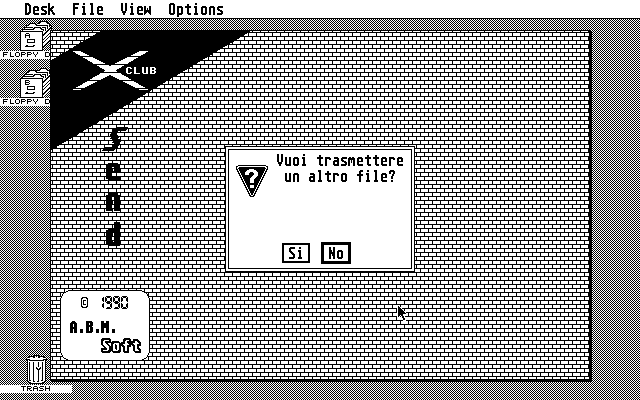 X-Send atari screenshot